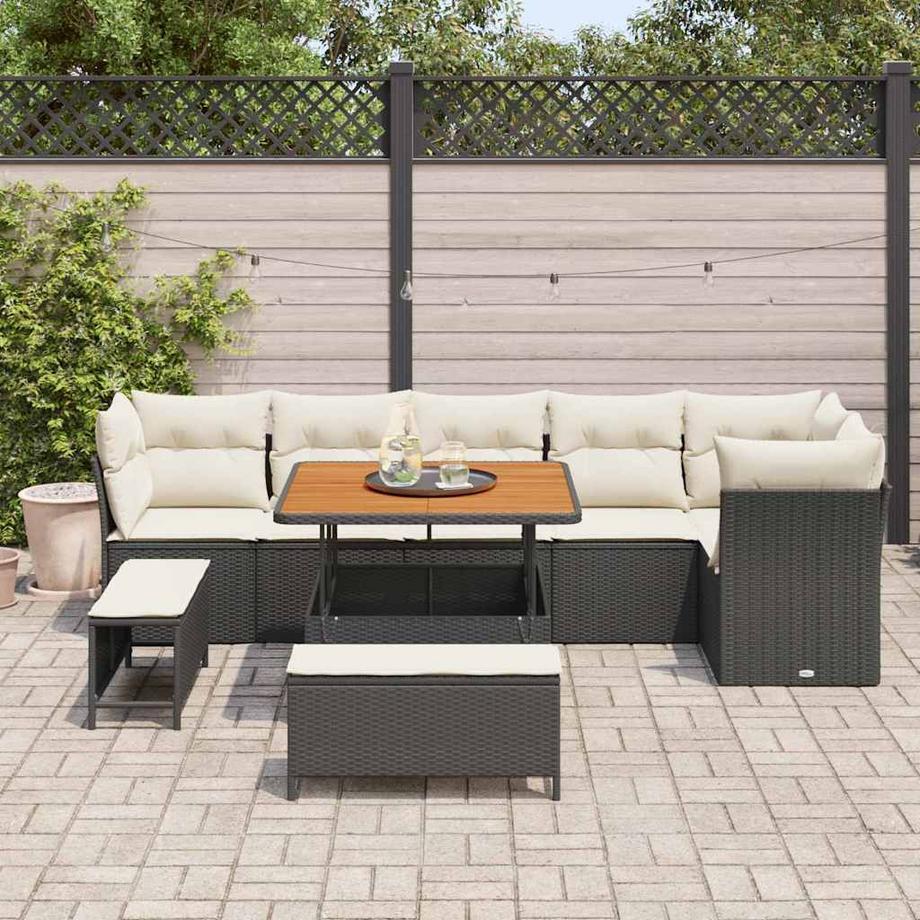 VidaXL Mobilier de jardin bois d'acacia massif  