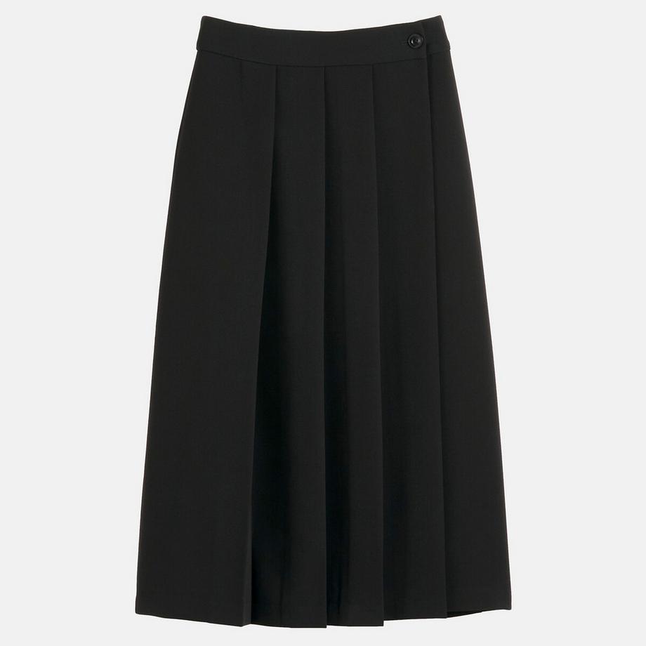 La Redoute Collections Jupe portefeuille midi droite avec plis  