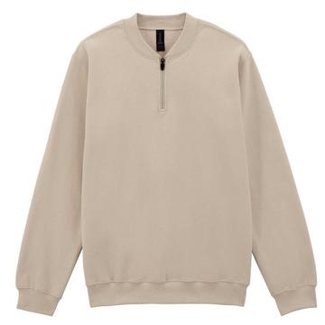 Softstyle Sweatshirt  , mit kurzem Reißverschluss, Mittelschwer