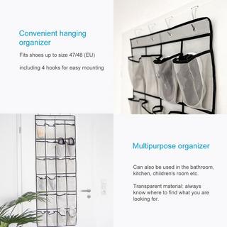 Intirilife Intirilife Organiseur de chaussures suspendu avec 24 compartiments  