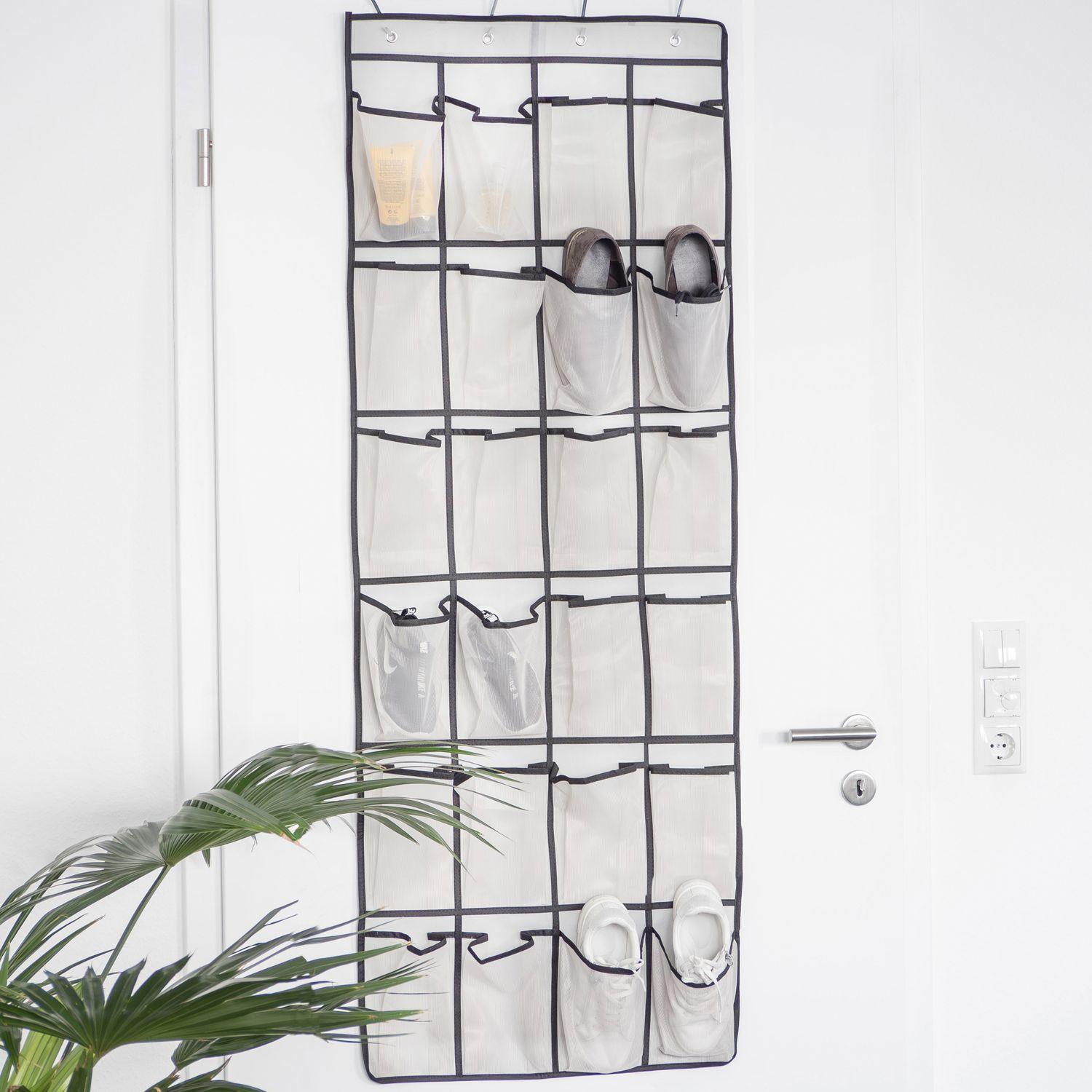 Intirilife Intirilife Organiseur de chaussures suspendu avec 24 compartiments  