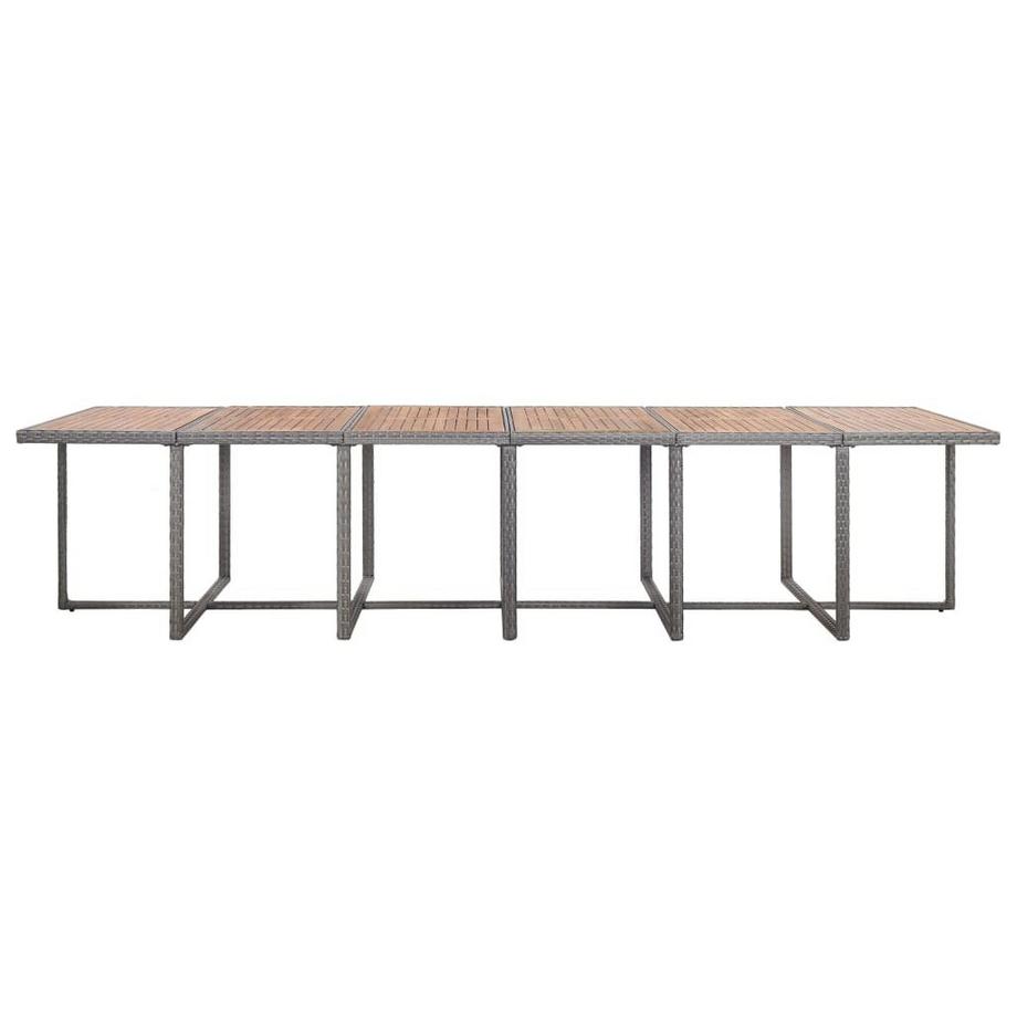 VidaXL Gartentisch und -stuhl poly-rattan  