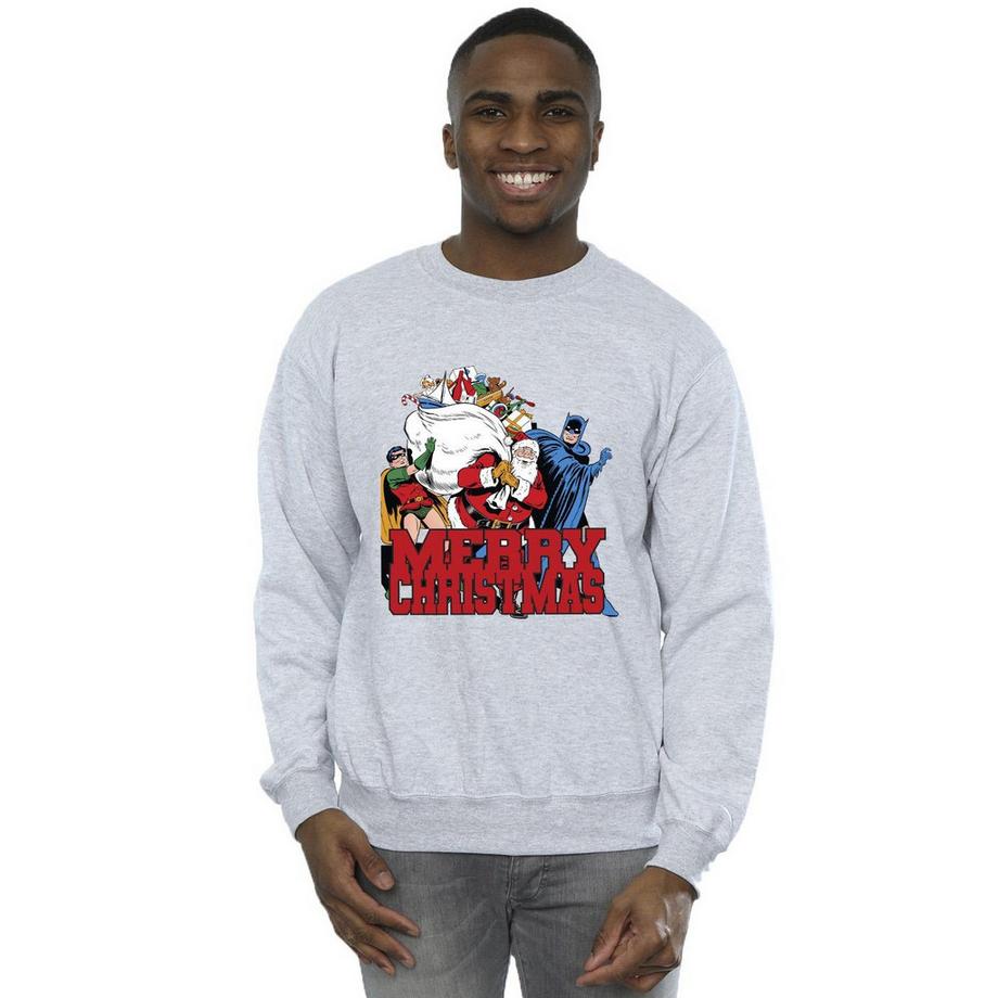 DC COMICS Merry Christmas Batman und Robin Sweatshirt  