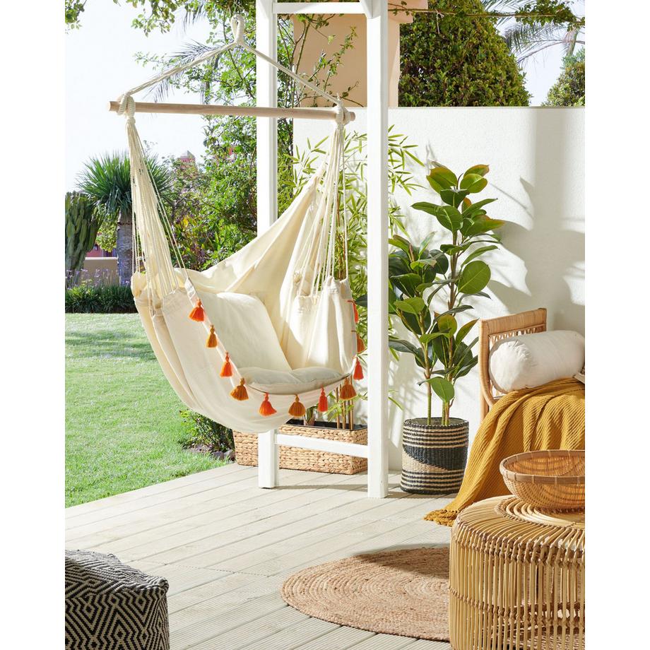 Beliani Sedia sospesa da fissare al soffitto en Cotone Boho VARENA  