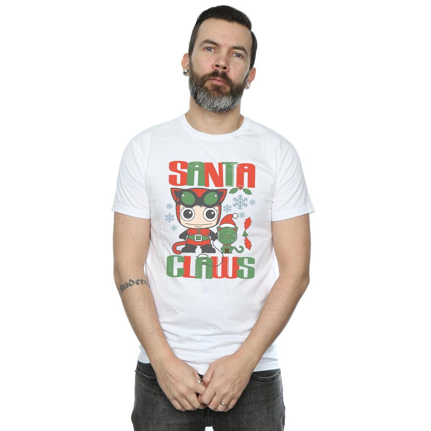 DC COMICS Santa Claws T-Shirt Stampa Grafica  