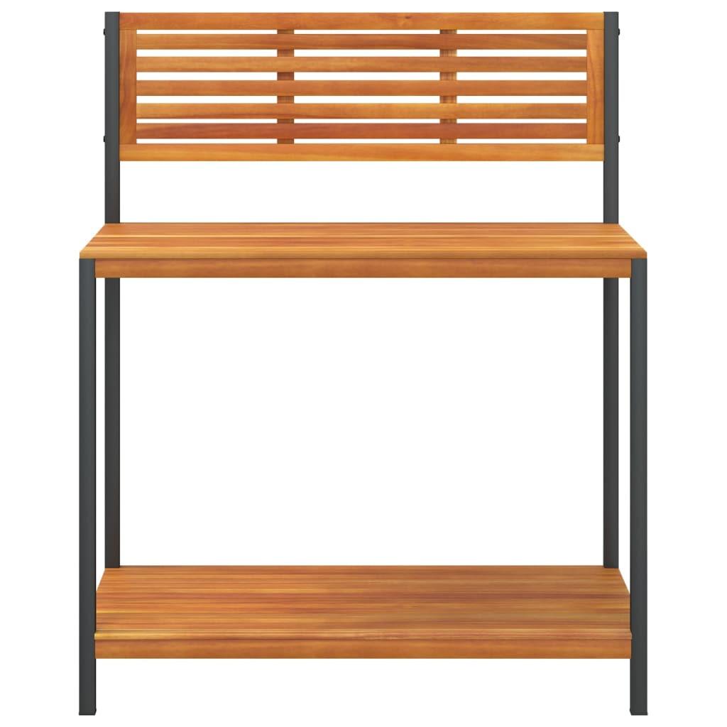 VidaXL Table de travail bois d'acacia  