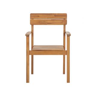 Beliani Ensemble de salle à manger de jardin pour 6 personnes en Acacia Traditionnel FORNELLI  