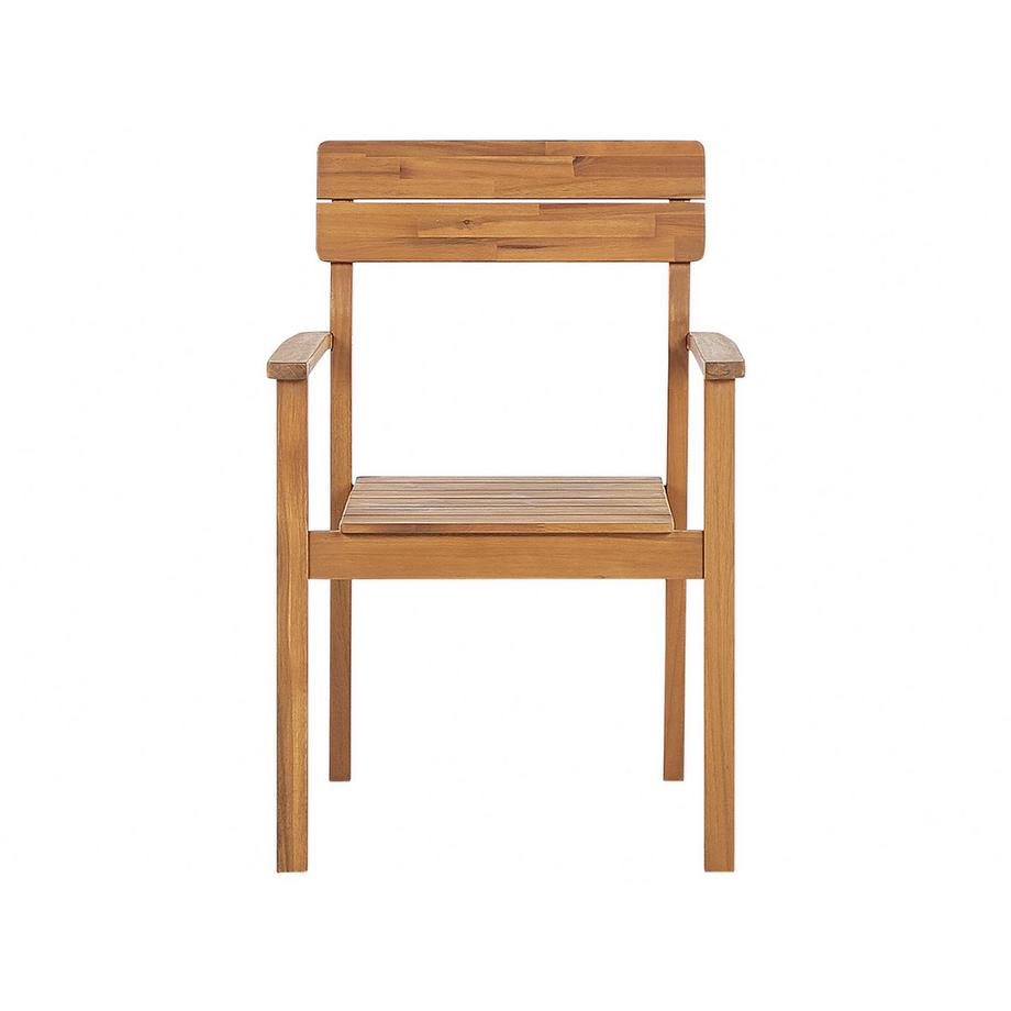 Beliani Garten-Essgruppe für 6 Personen aus Akazienholz Klassisch FORNELLI  