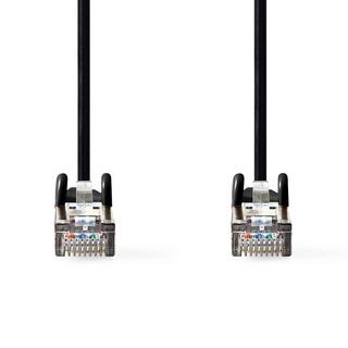 Nedis  Câble réseau CAT5e | SF/UTP | RJ45 mâle | RJ45 mâle | 10.0 m | Rond | PVC | Noir | Label 
