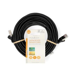 Nedis  Câble réseau CAT5e | SF/UTP | RJ45 mâle | RJ45 mâle | 10.0 m | Rond | PVC | Noir | Label 