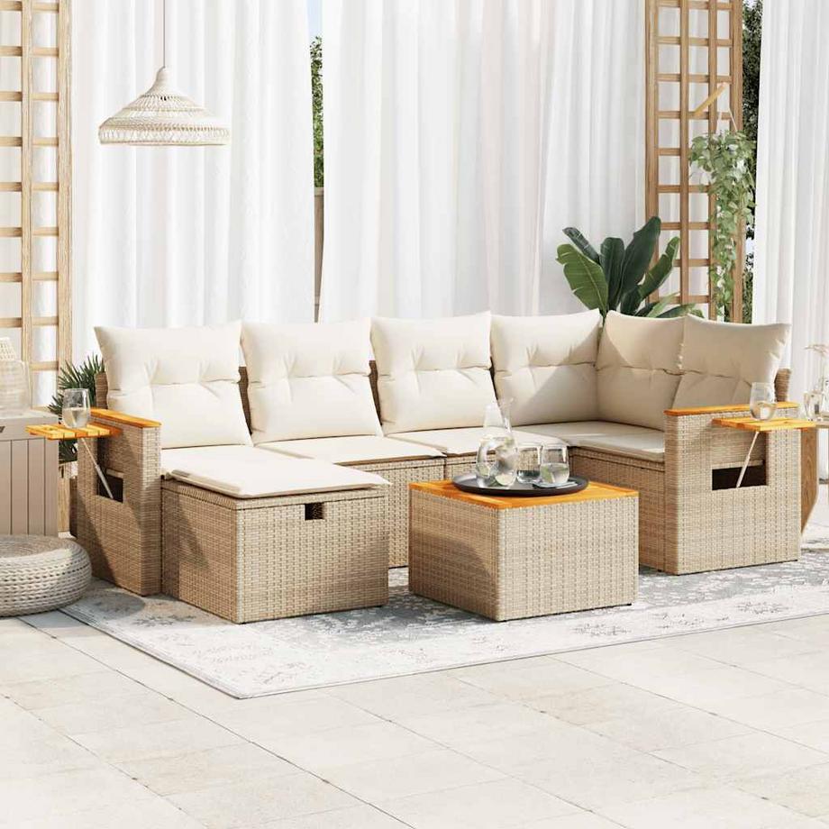 VidaXL Gartensofa set poly-rattan  