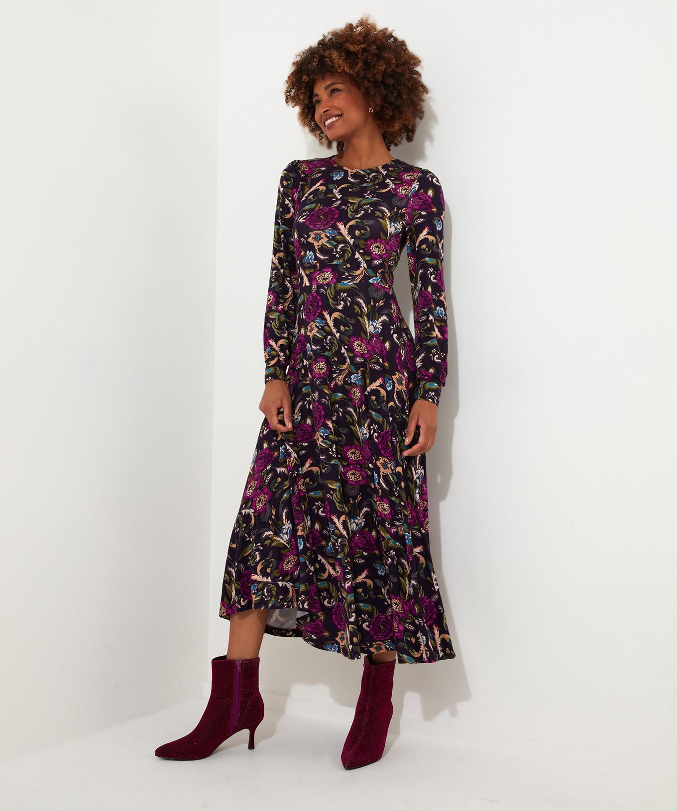 Joe Browns  Robe d'Hiver Midi Florale à Plis 