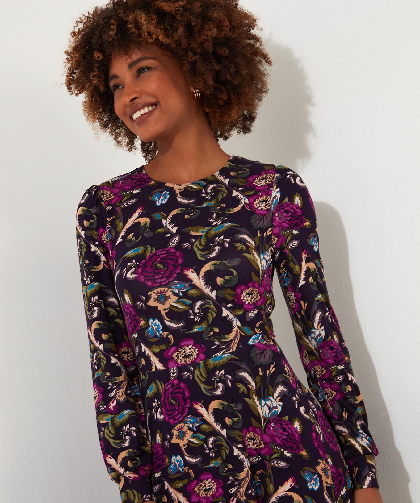 Joe Browns  Robe d'Hiver Midi Florale à Plis 