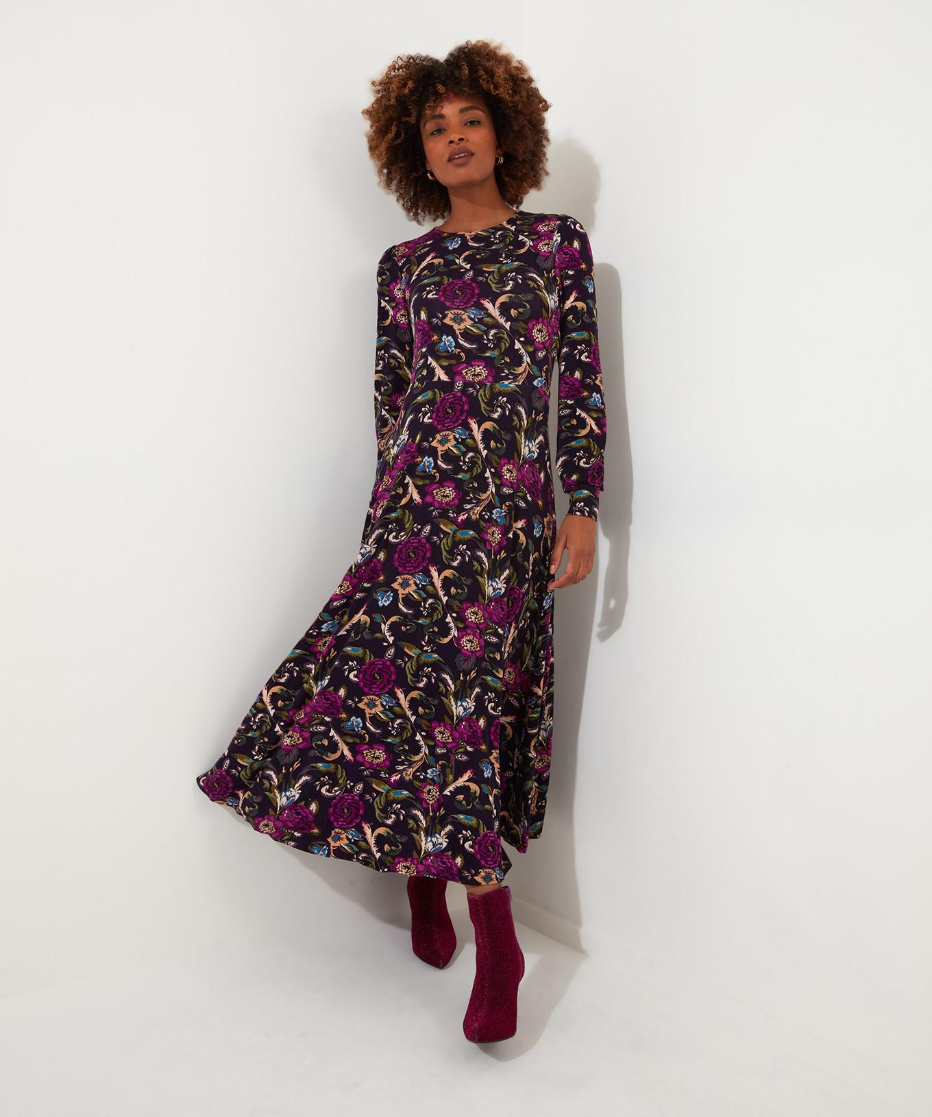 Joe Browns  Robe d'Hiver Midi Florale à Plis 