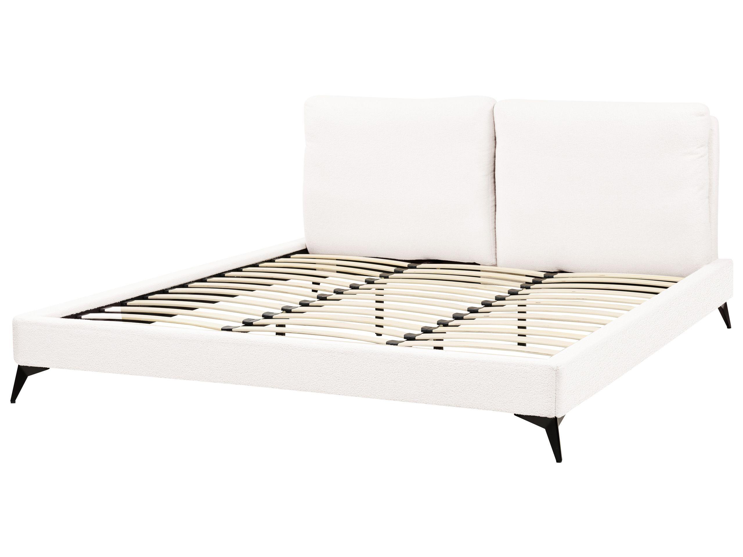 Beliani Letto en Bouclé Scandinavo MELLE  