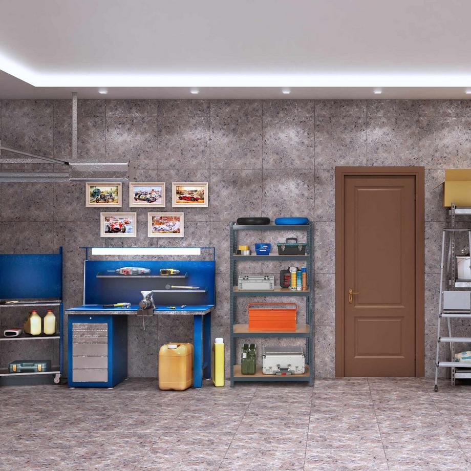 Northix  Schwerlastregal mit 5 Ebenen 