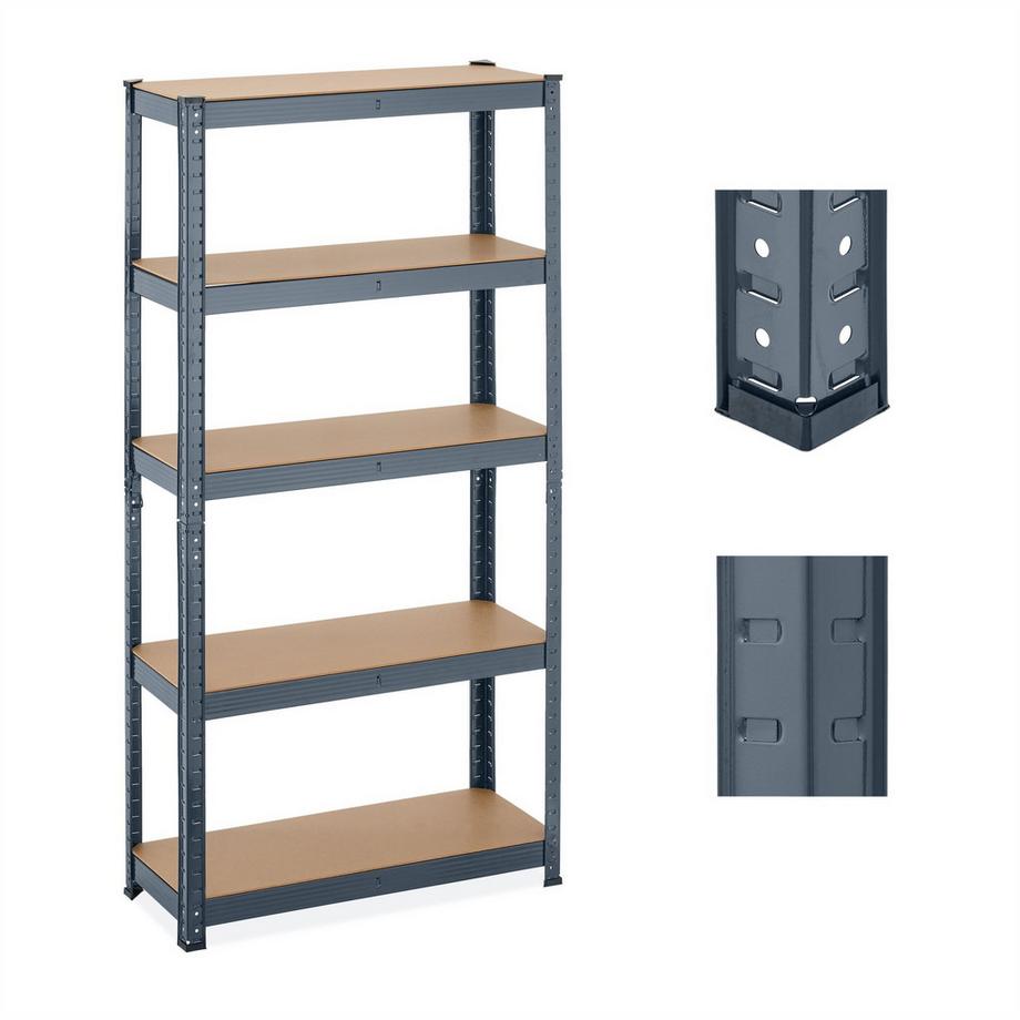 Northix  Schwerlastregal mit 5 Ebenen 