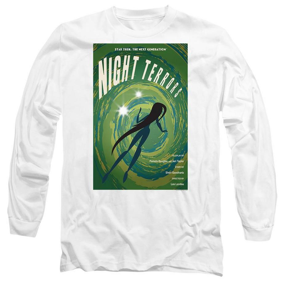 Star Trek Star Trek The Next Generation Night Terrors Episodio 17 T-Shirt Maniche Lunghe  