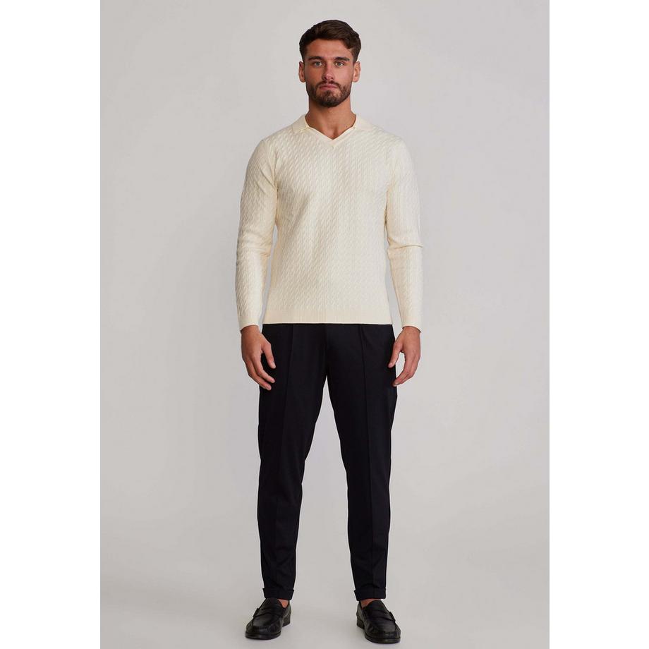 Sik Silk Strickpolo Langarm  