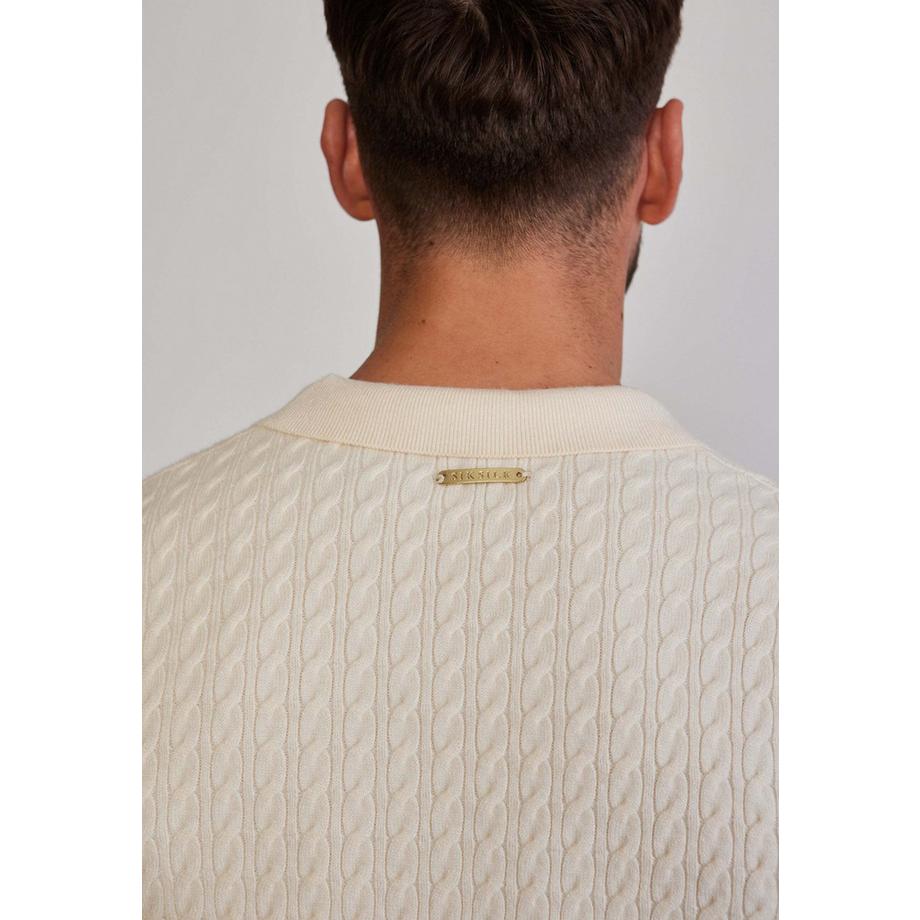 Sik Silk Strickpolo Langarm  