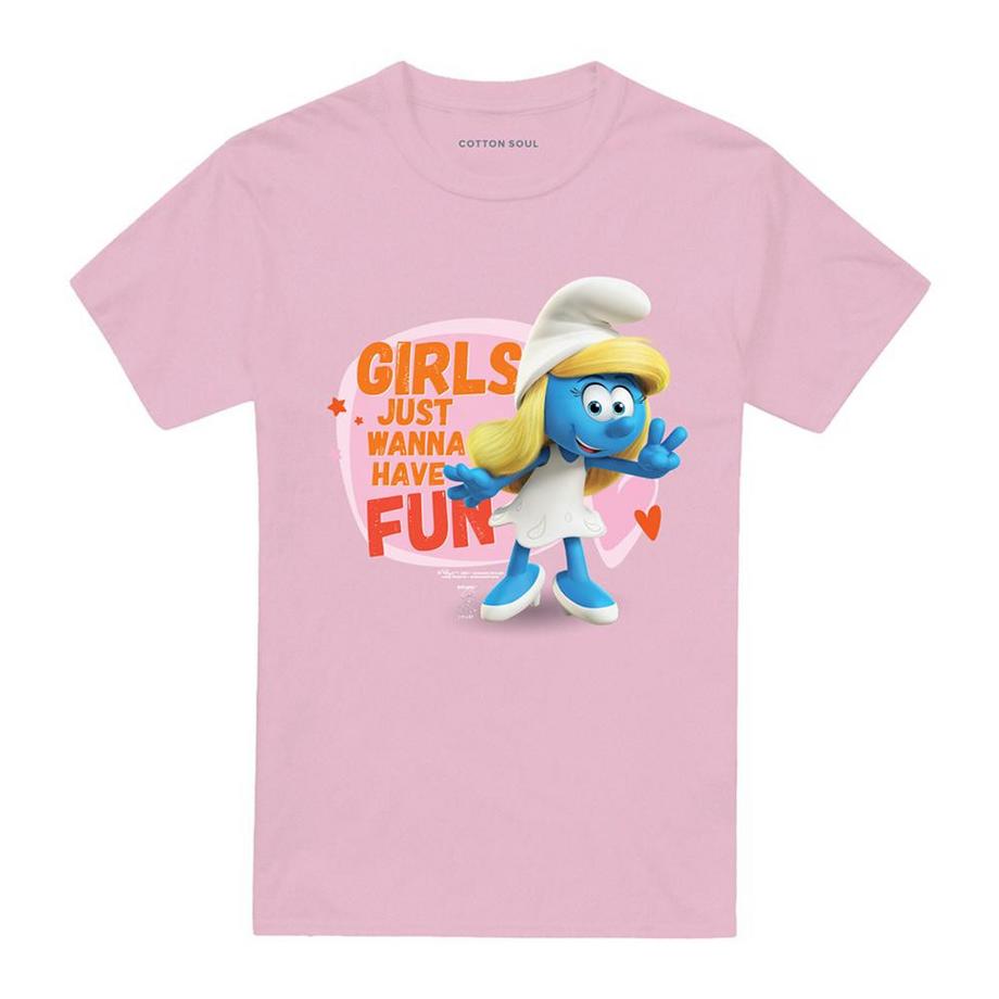 T-ShirtMotif Schtroumpfette Girls Just Wanna Have Fun