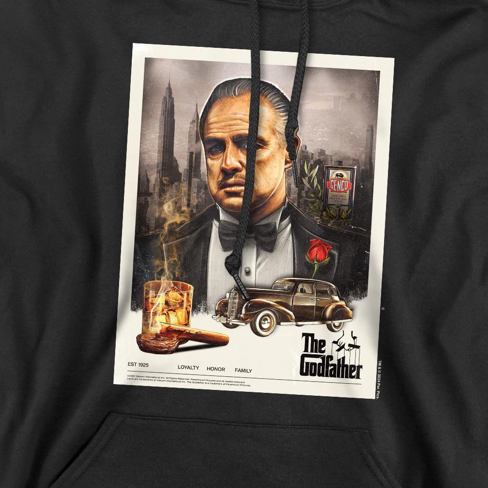 The Godfather Felpa con Cappuccio Stampa Grafica  