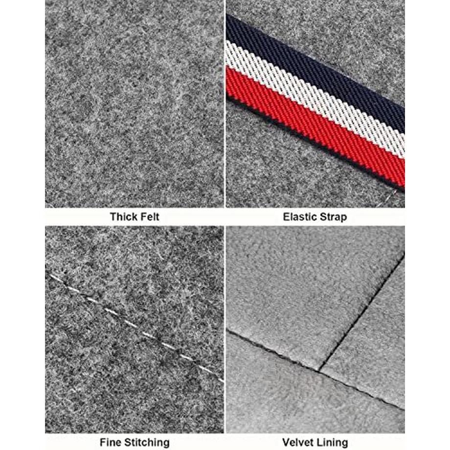 Only-bags.store  LaptopTasche, Filz Tablet Tasche mit zusätzlicher Filz Tasche und Mauspad 