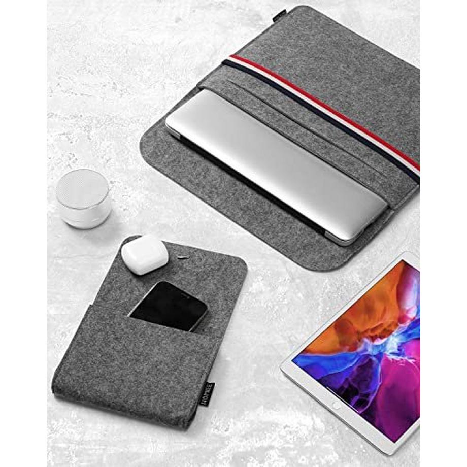 Only-bags.store  LaptopTasche, Filz Tablet Tasche mit zusätzlicher Filz Tasche und Mauspad 