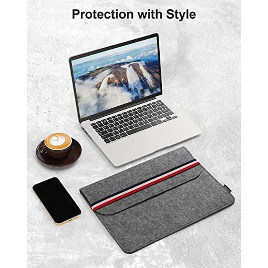 Only-bags.store  LaptopTasche, Filz Tablet Tasche mit zusätzlicher Filz Tasche und Mauspad 