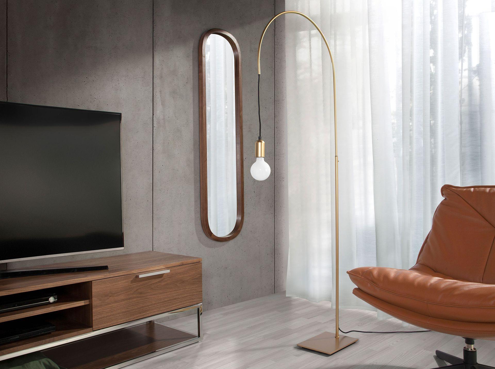 ANGEL CERDA Specchio da parete ovale noce  