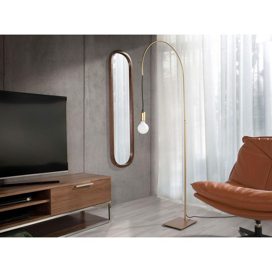 ANGEL CERDA Specchio da parete ovale noce  