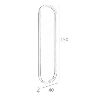 ANGEL CERDA Specchio da parete ovale noce  
