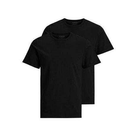 JACK & JONES  Maglietta Uomini Confezione da 2 Vestibilità confortevole-JACBASIC CREW NECK TEE 2PK 