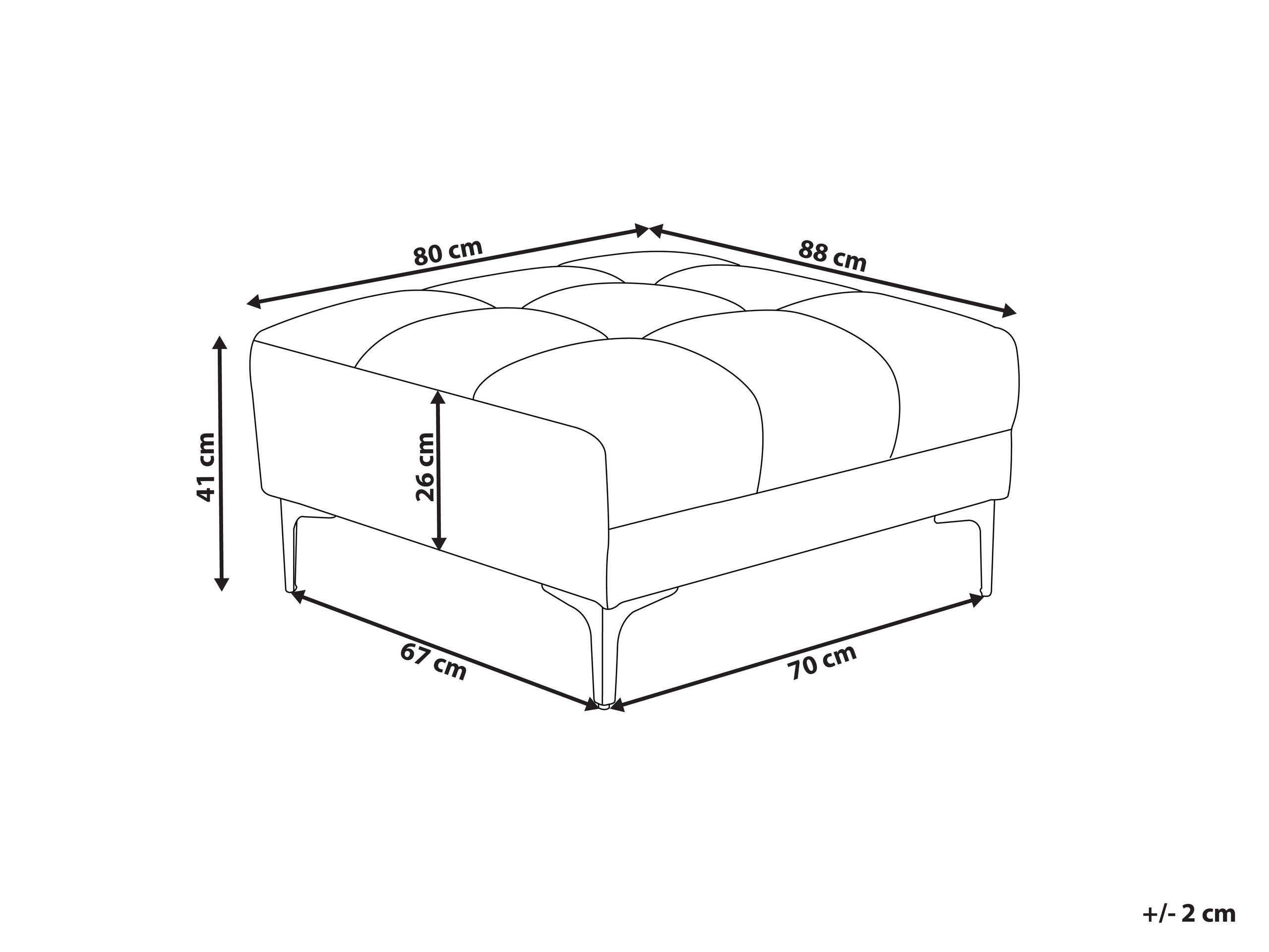 Beliani Ottomane aus Polyester Modern ALNES  