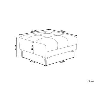 Beliani Ottomane aus Polyester Modern ALNES  
