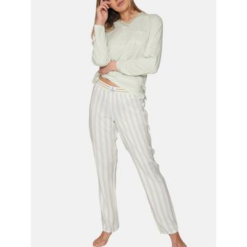 Pigiama lungo top e pantaloni Classic Stripes