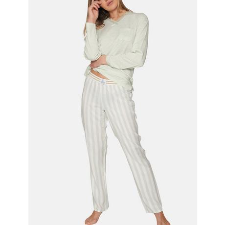 Admas  Pigiama lungo top e pantaloni Classic Stripes 