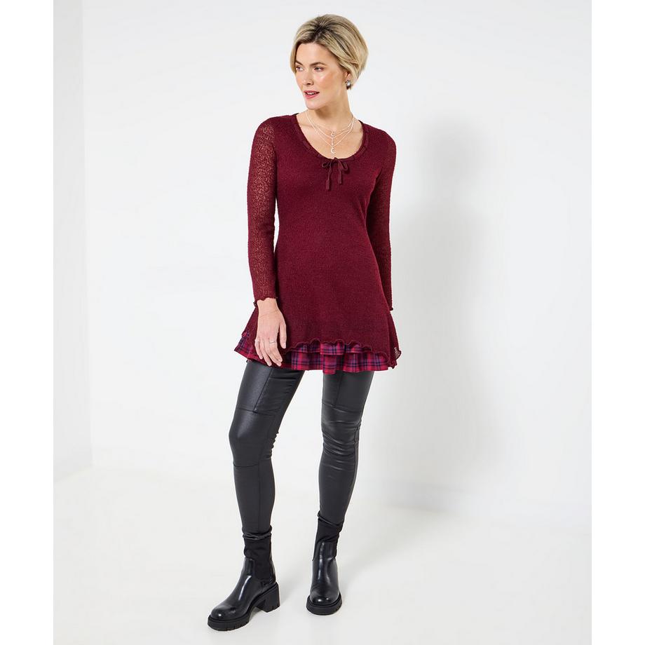 Joe Browns Tunica Orlo Asimmetrico Maniche Svasate Collo Annodato  