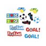 Glorex  GLOREX Stickers en mousse 29pcs Football, autocollant 