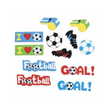 GLOREX Stickers en mousse 29pcs Football, autocollant