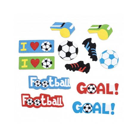 Glorex  GLOREX Stickers en mousse 29pcs Football, autocollant 