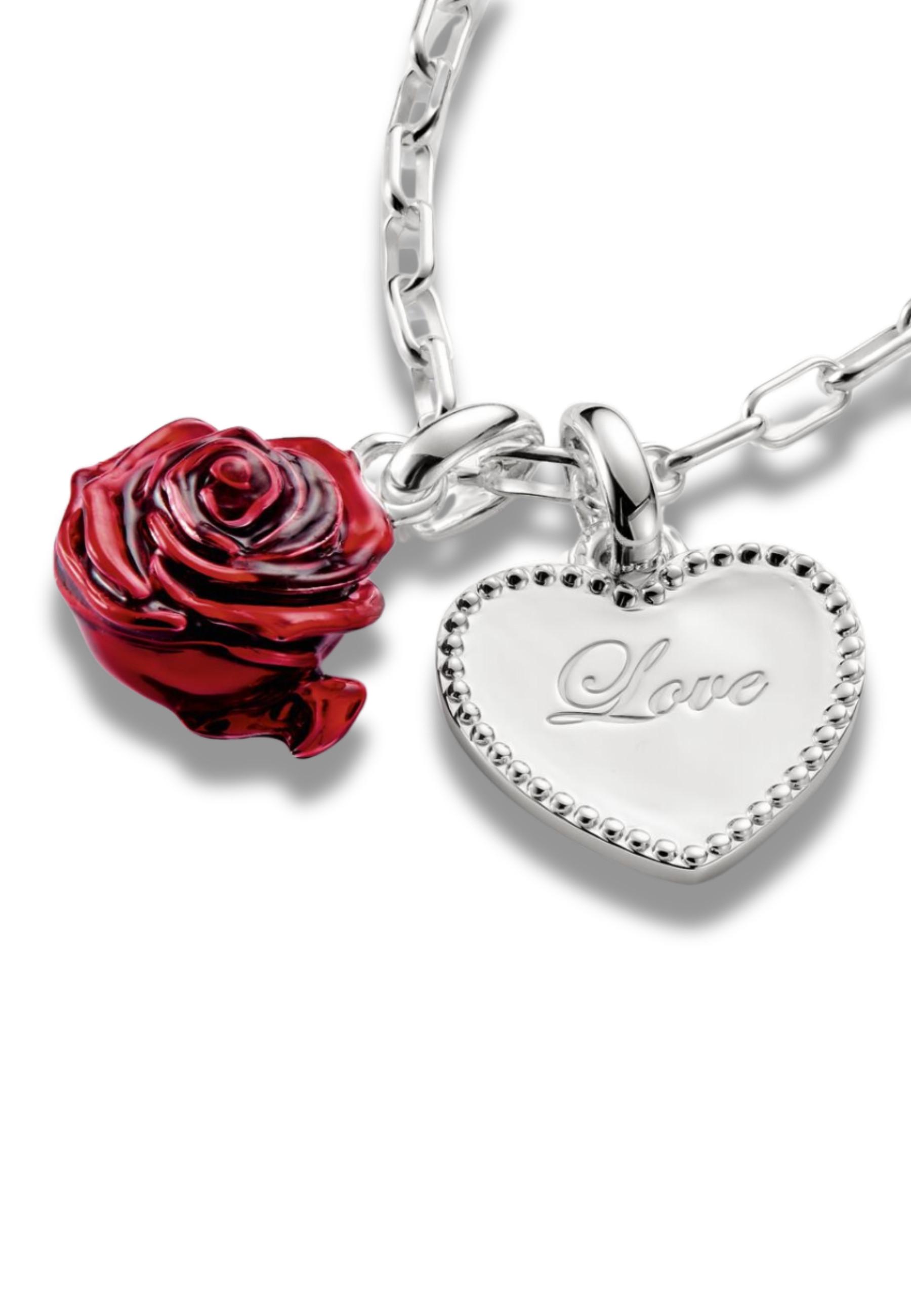 Thomas Sabo  Charm-Anhänger Rote Rosenblüte – Connect 