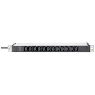 Digitus  1U Aluminum PDU, rackmountable, 12 x C13 16A, 230VAC, 50/60Hz, Safety plug 