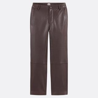 La Redoute Collections Pantalon droit en cuir  