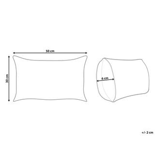 Beliani Dekokissen aus Samtstoff Modern CHIRITA  