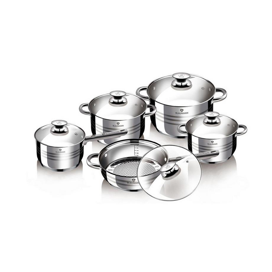 Blaumann  17-teiliges Topfset Edelstahl + Kochbesteck Gourmet Line 