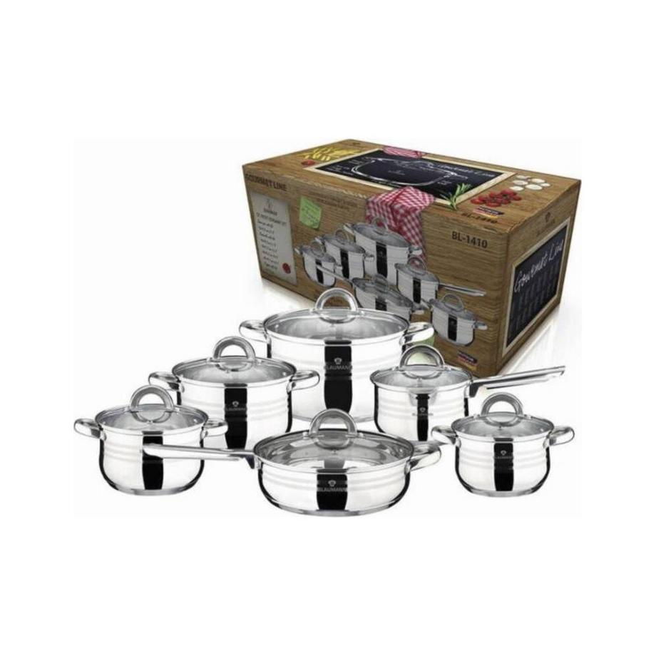 Blaumann  17-teiliges Topfset Edelstahl + Kochbesteck Gourmet Line 