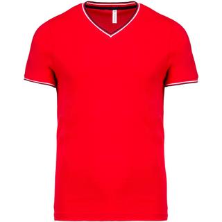 Kariban Piqué V-Ausschnitt T-Shirt  