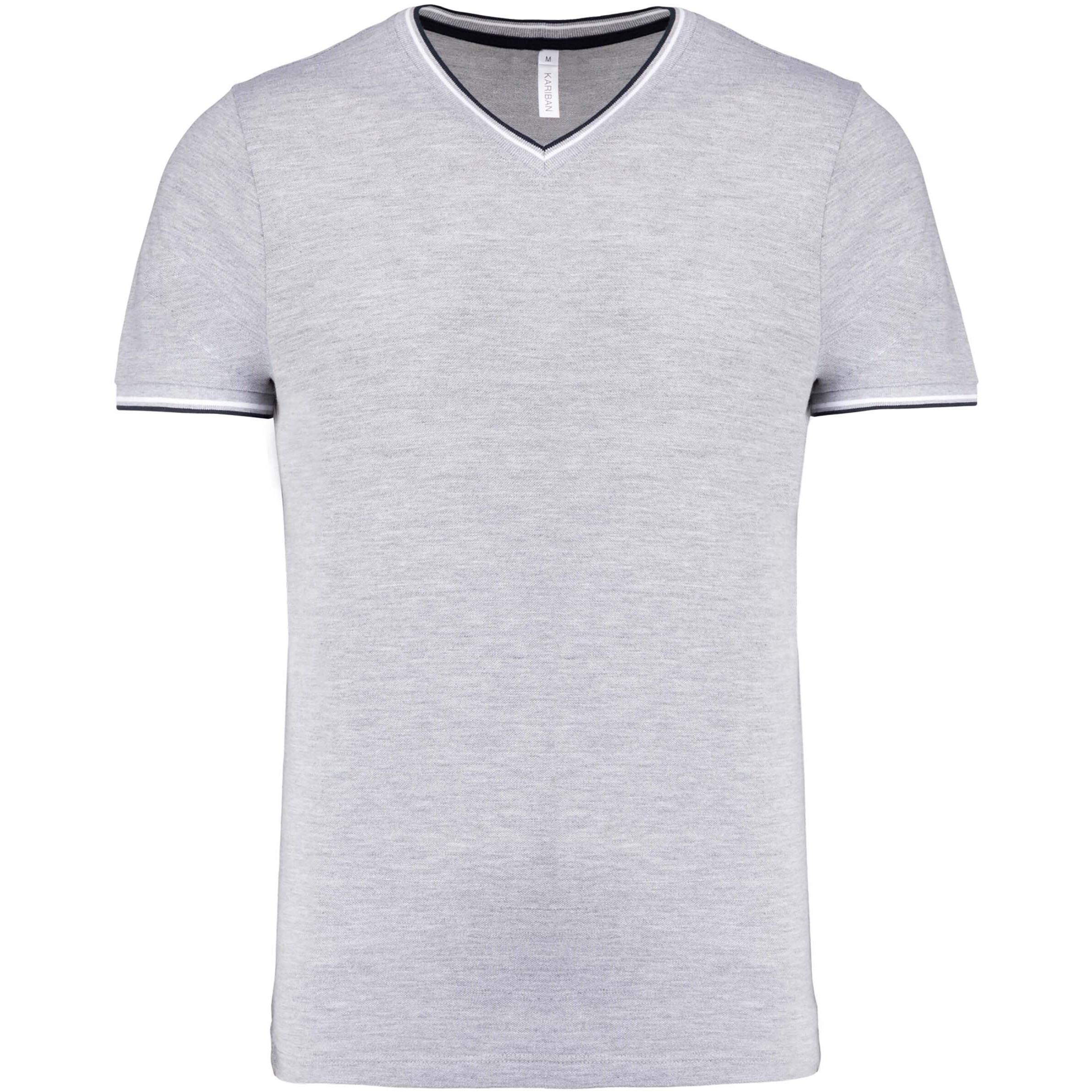 Kariban Piqué V-Ausschnitt T-Shirt  