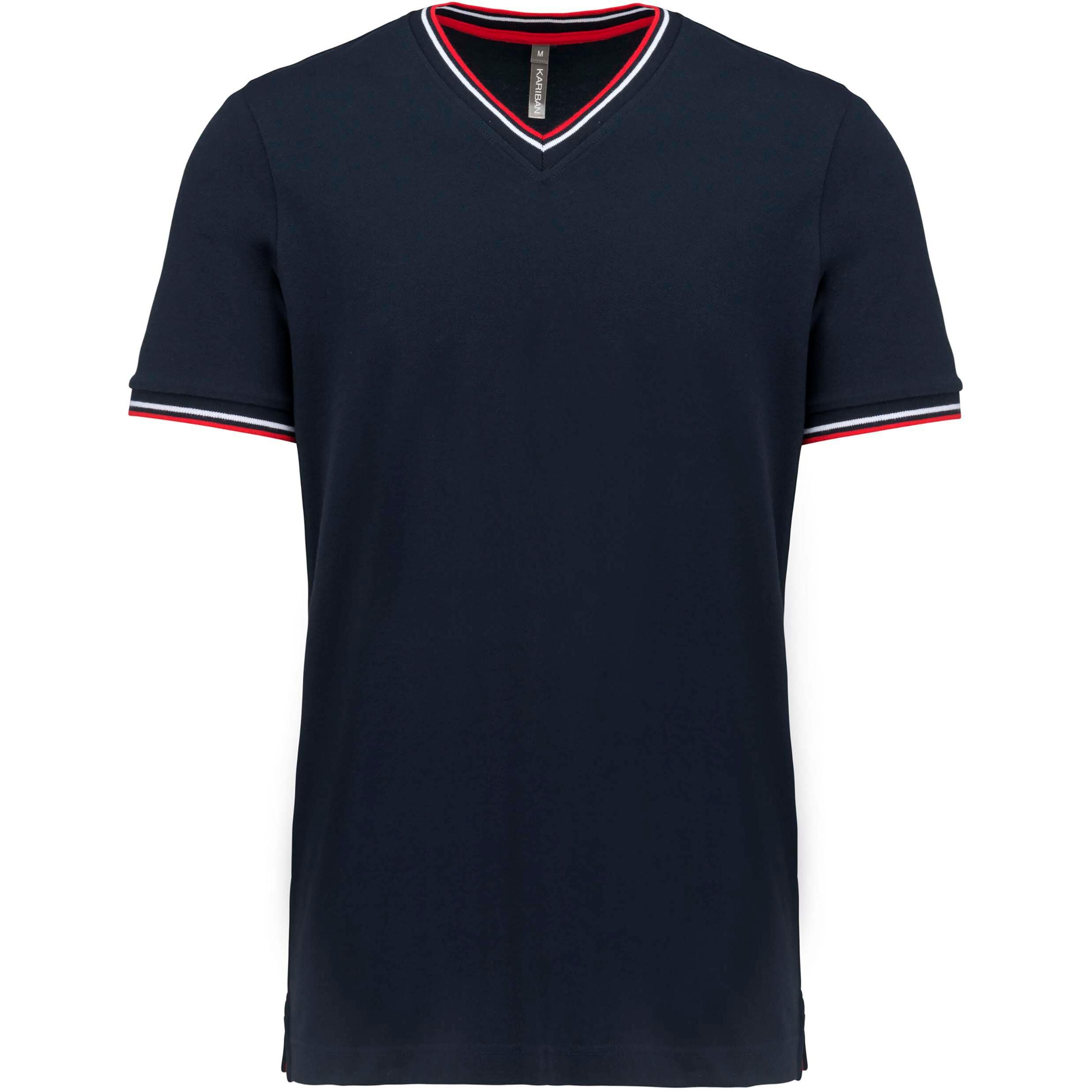 Kariban Piqué V-Ausschnitt T-Shirt  